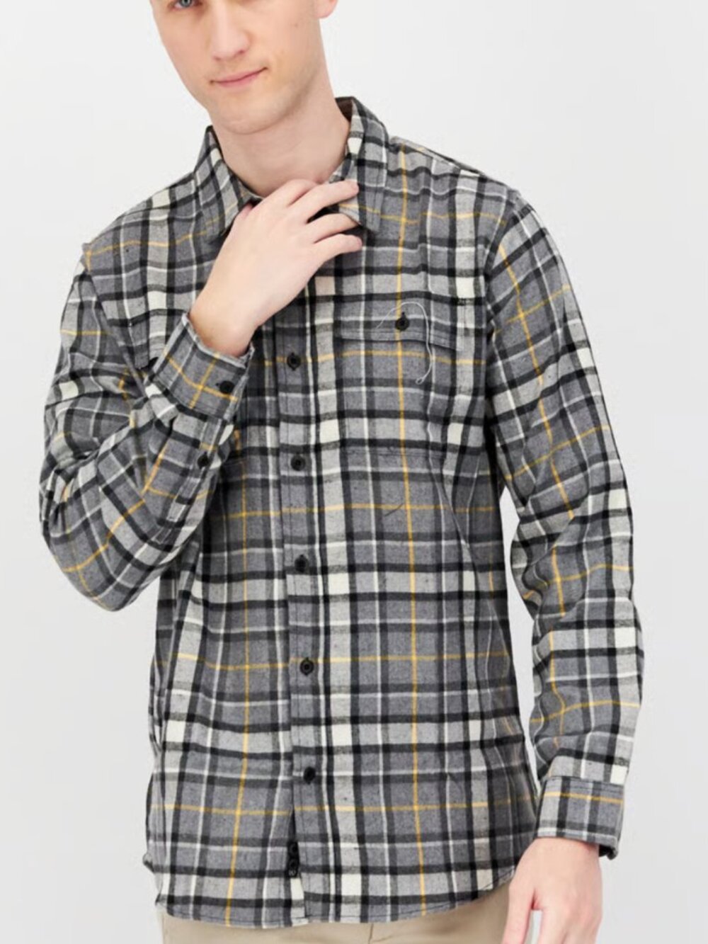 L.L. BEAN | Scotch Plaid Traditional Fit Brushed Flannel | Size L